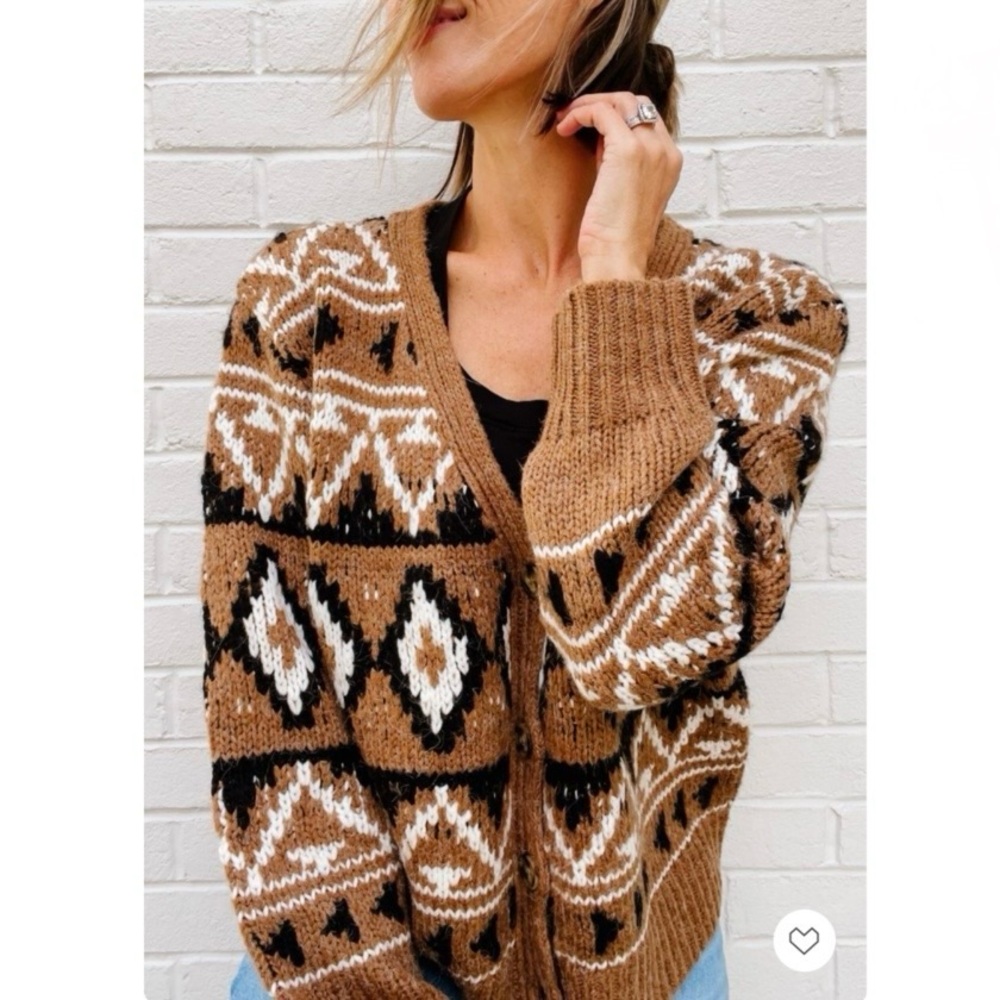 BB Dakota Spice of Life Knit Cardigan Sweater